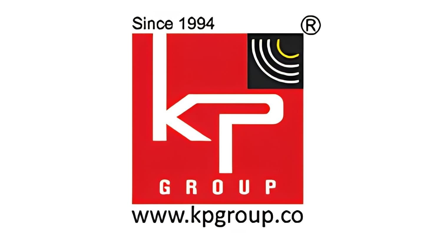 KP Group logo featuring a red square design with the company name and “Since 1994” branding.